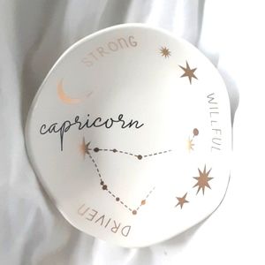 TRINKET DISH Rosanna Stardust ceramic Zodiacal Sign Capricorn
